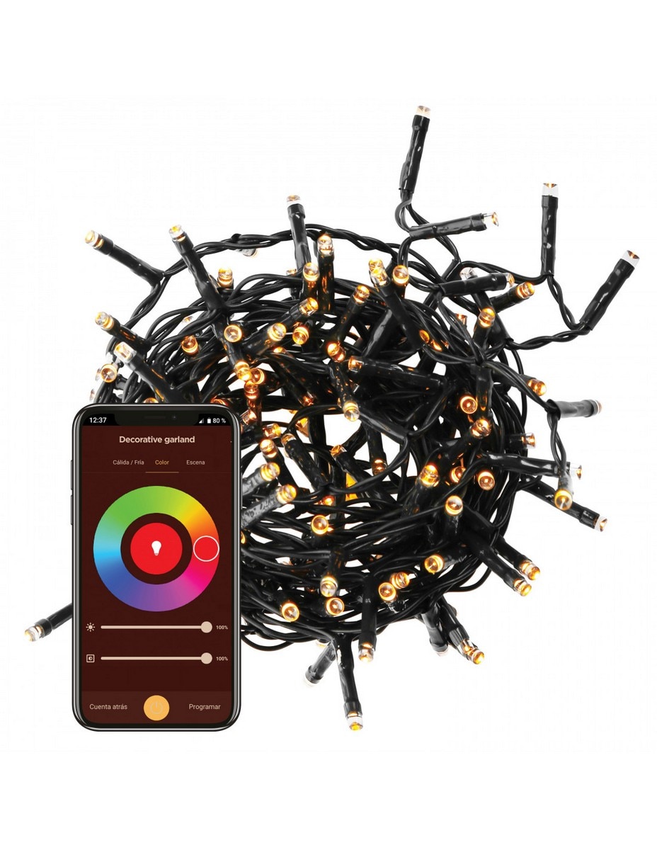 Imagem 0 de Luz Decorativa WiFi RGB 6m/60 led +2m Cabo Powerline