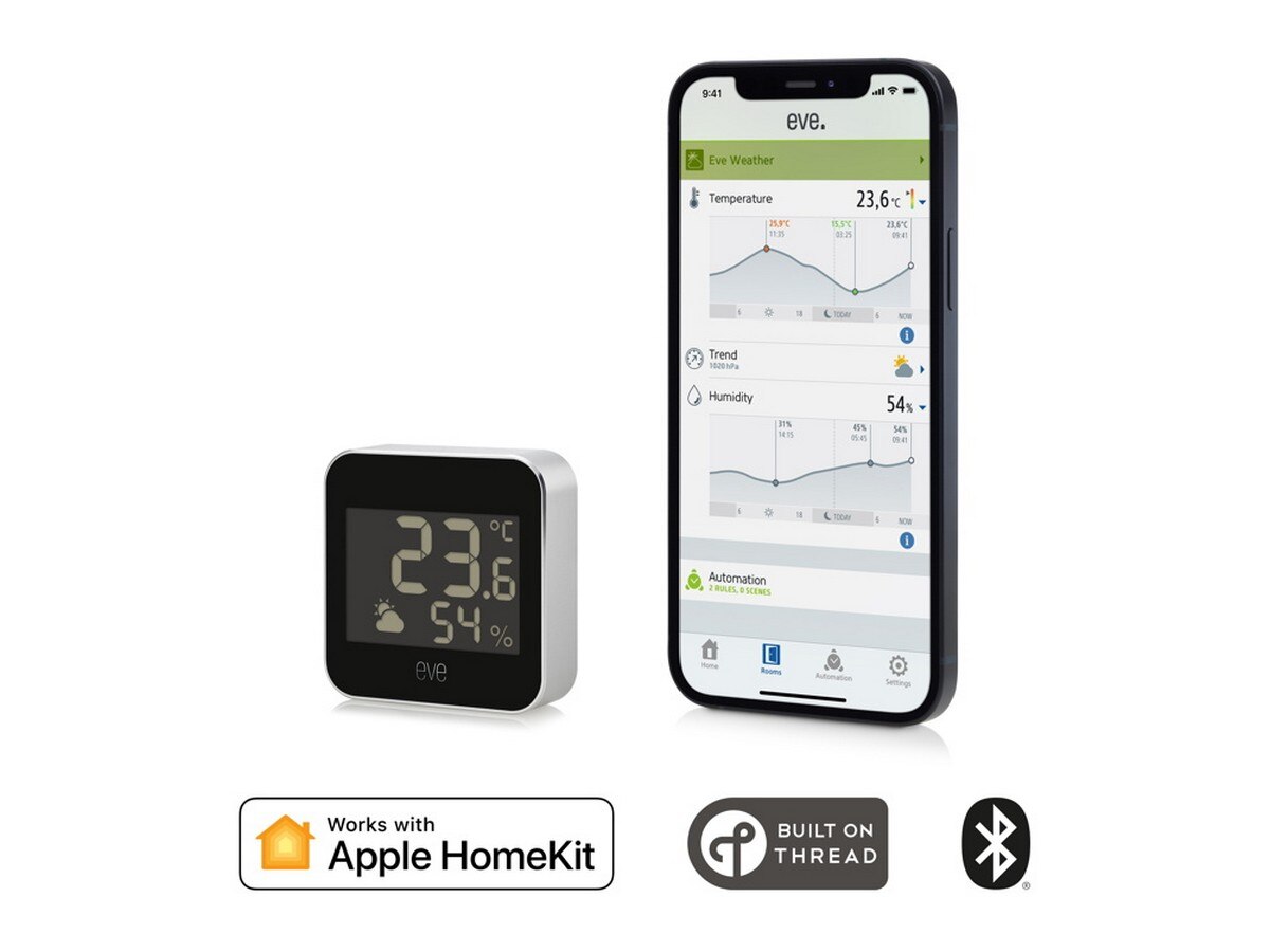 Sensor para Exterior Eve Weather com Ecrã Digital 2