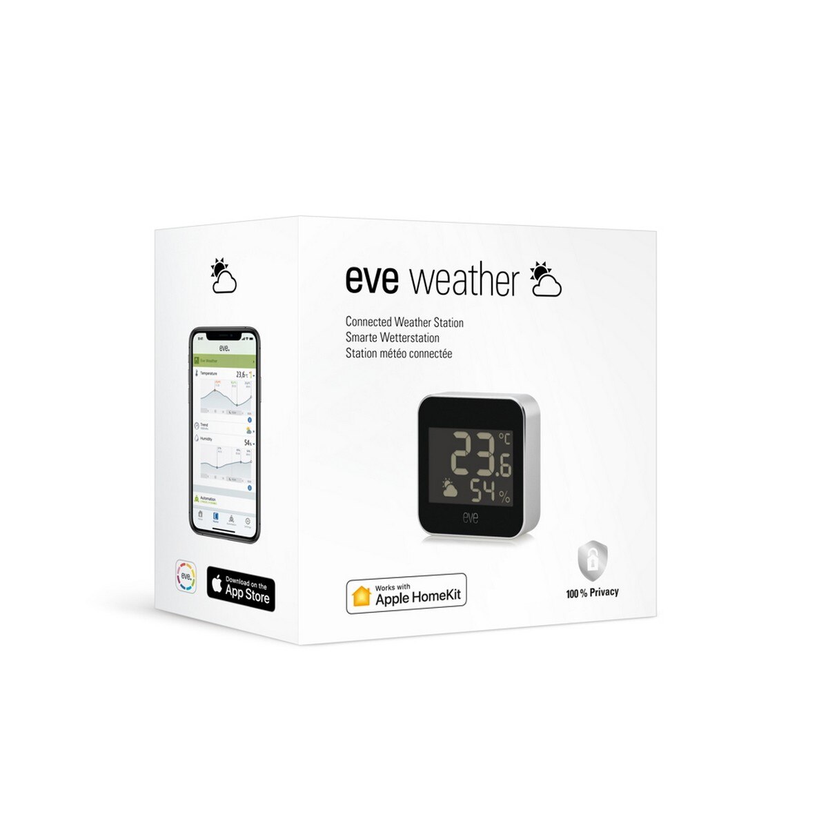 Sensor para Exterior Eve Weather com Ecrã Digital 3