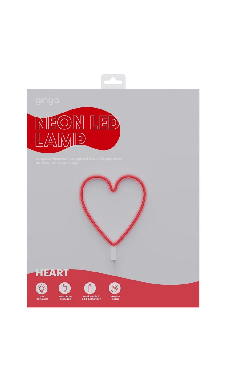 Lâmpada Neon LED Lamp Heart 2