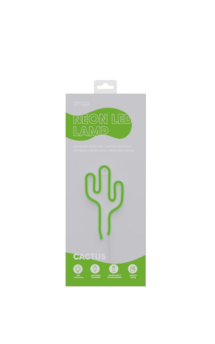Lâmpada Neon LED Lamp Cactus 2
