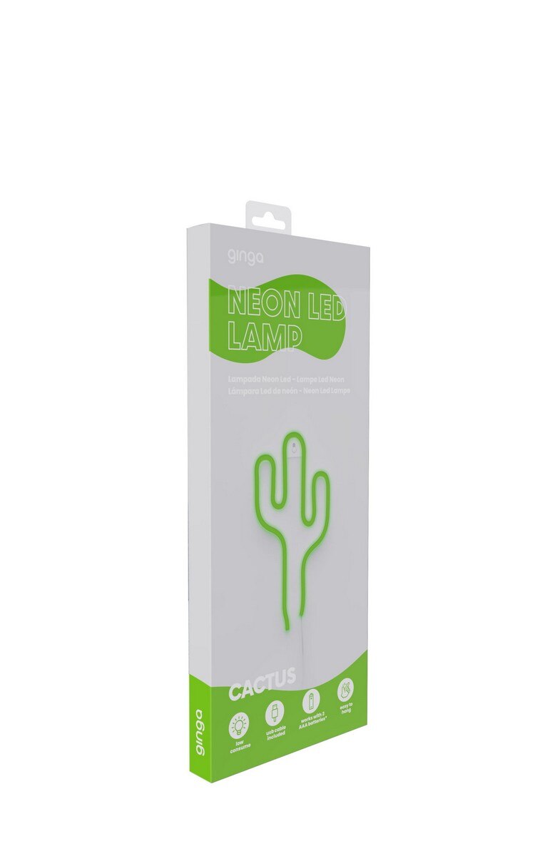Lâmpada Neon LED Lamp Cactus 3