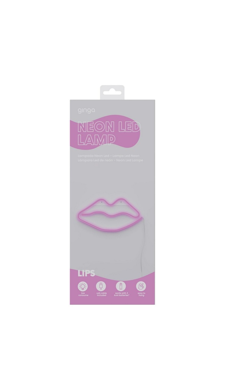 Lâmpada Neon LED Lamp Lips 2