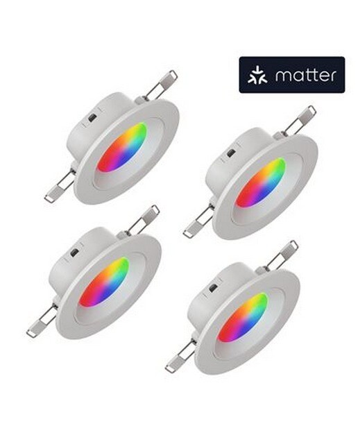 Imagem 0 de Foco Embutir Nanoleaf Essentials Downlight 3" Matter 4X