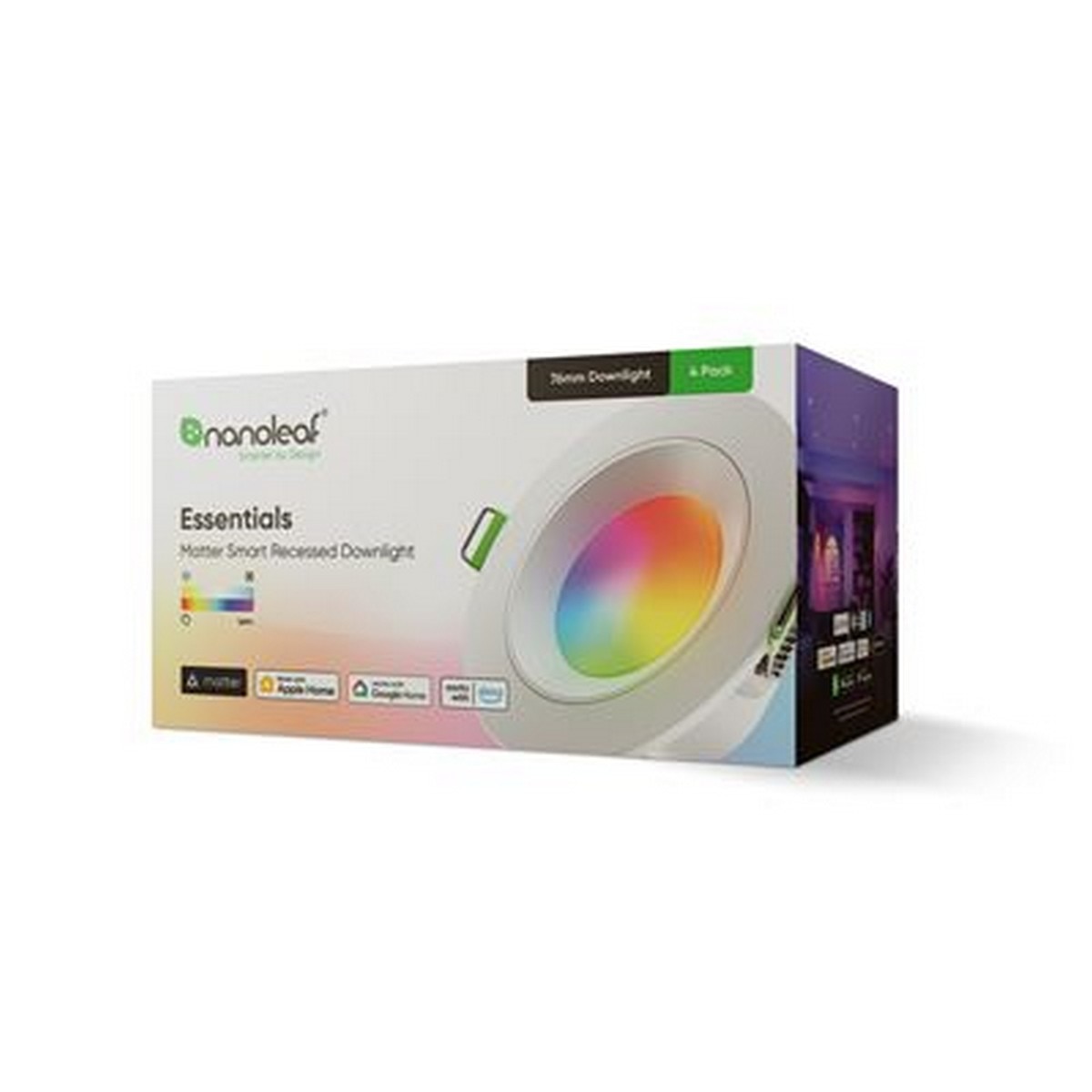 Foco Embutir Nanoleaf Essentials Downlight 3" Matter 4X 3