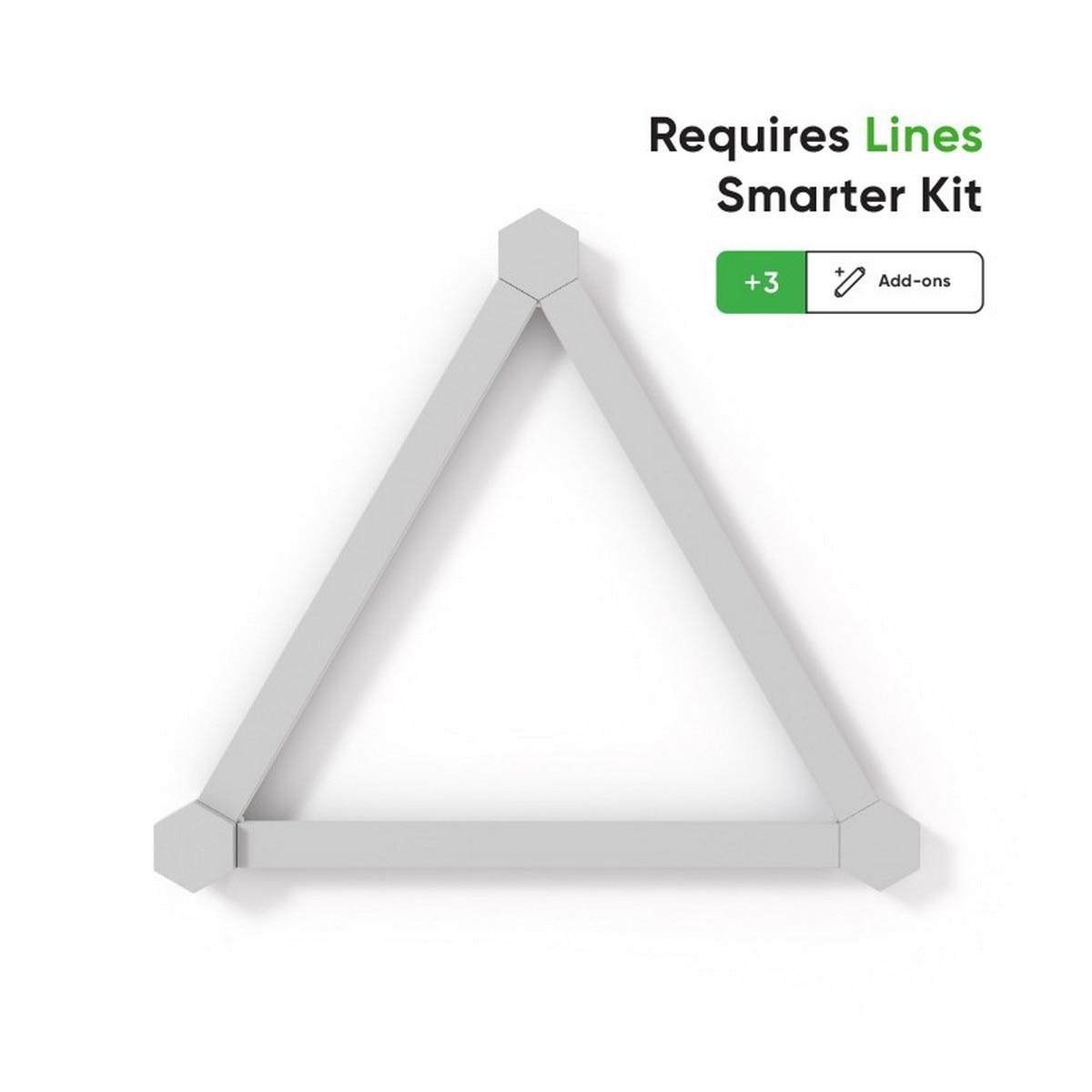 Painel LED Nanoleaf Lines 60º Hex Expansion Pack (3 Uni.) 4