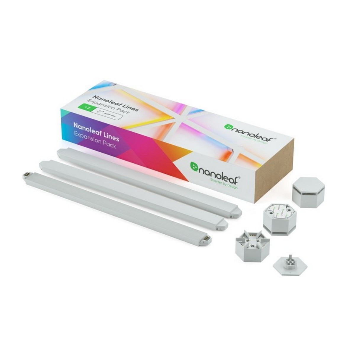 Painel LED Nanoleaf Lines 60º Hex Expansion Pack (3 Uni.) 5