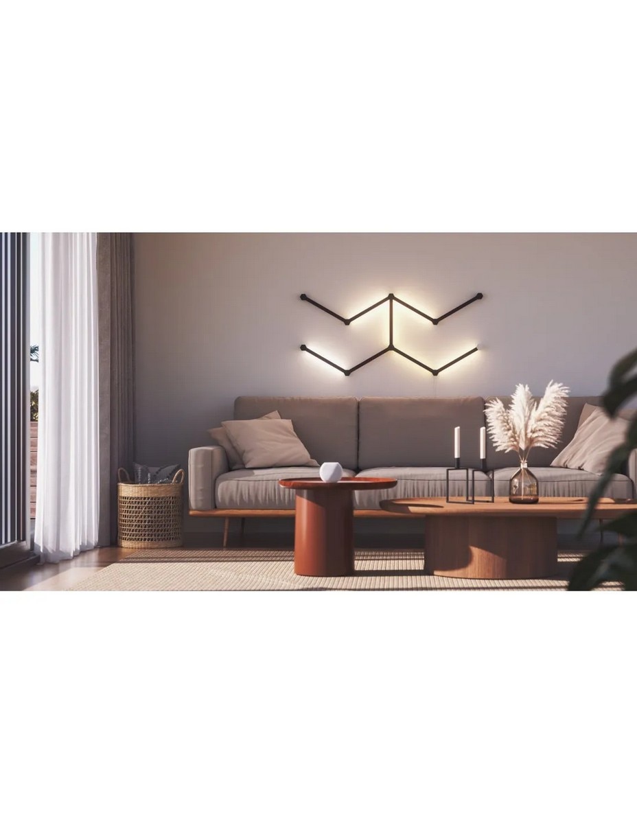 Acessório de Iluminação Nanoleaf Lines Skin 60º Hexagon (9 Uni.) - Preto 2