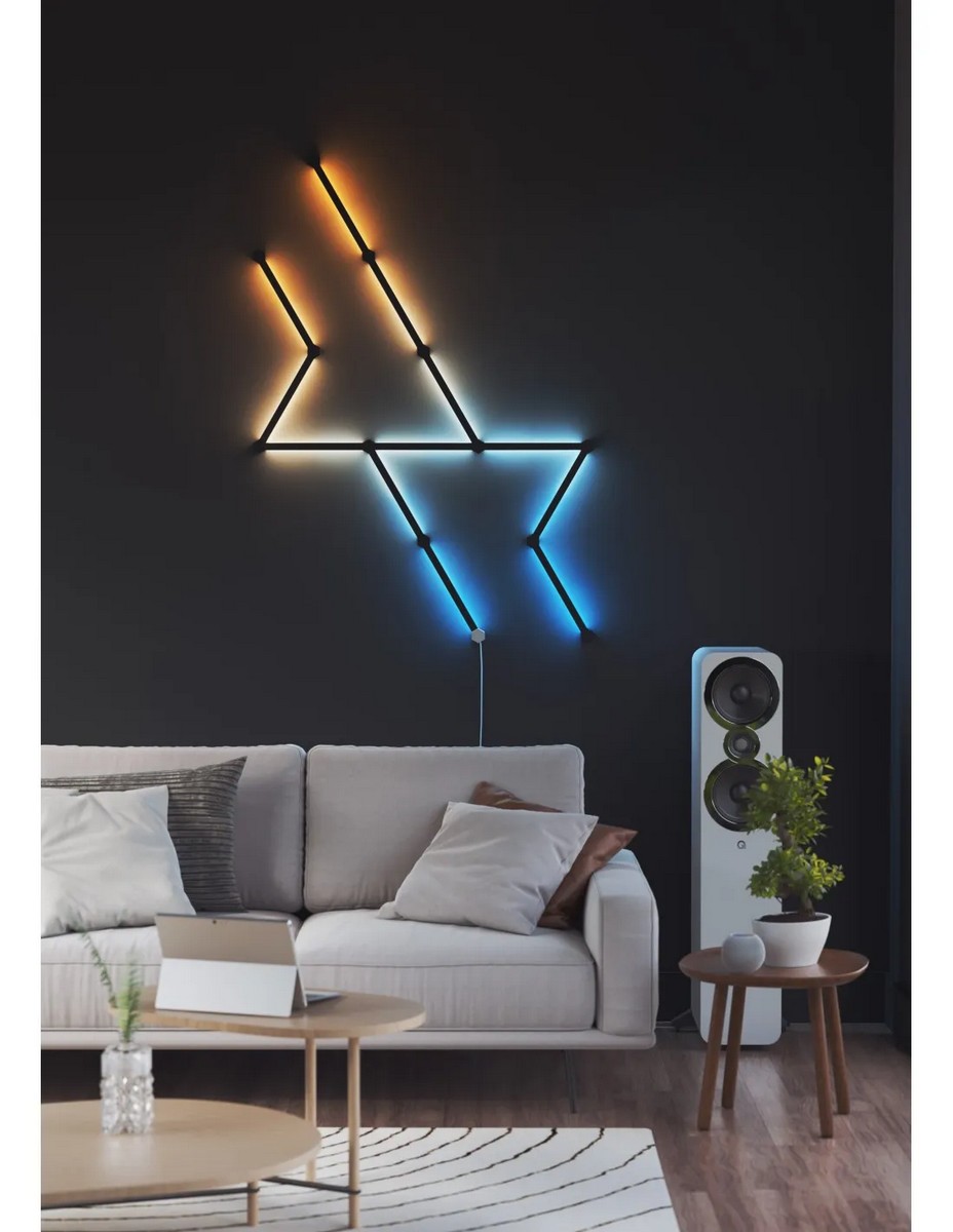 Acessório de Iluminação Nanoleaf Lines Skin 60º Hexagon (9 Uni.) - Preto 4