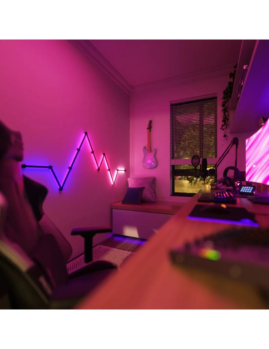 Acessório de Iluminação Nanoleaf Lines Skin 60º Hexagon (9 Uni.) - Preto 5