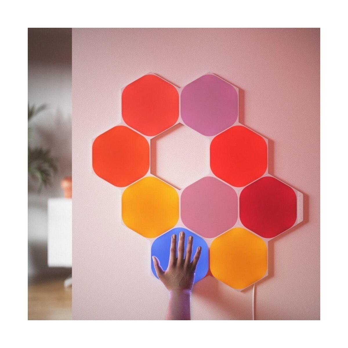 Paineis de Luz Nanoleaf Hexagons Shapes Kit Expansão - 3 Unidades 3