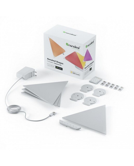 Painéis Luz Nanoleaf Shapes Triangles Starter Kit (4 Uni.) 1