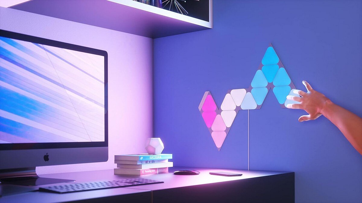 Painéis Luz Nanoleaf Shapes Mini Triangles Starter Kit (5 Uni.) 5