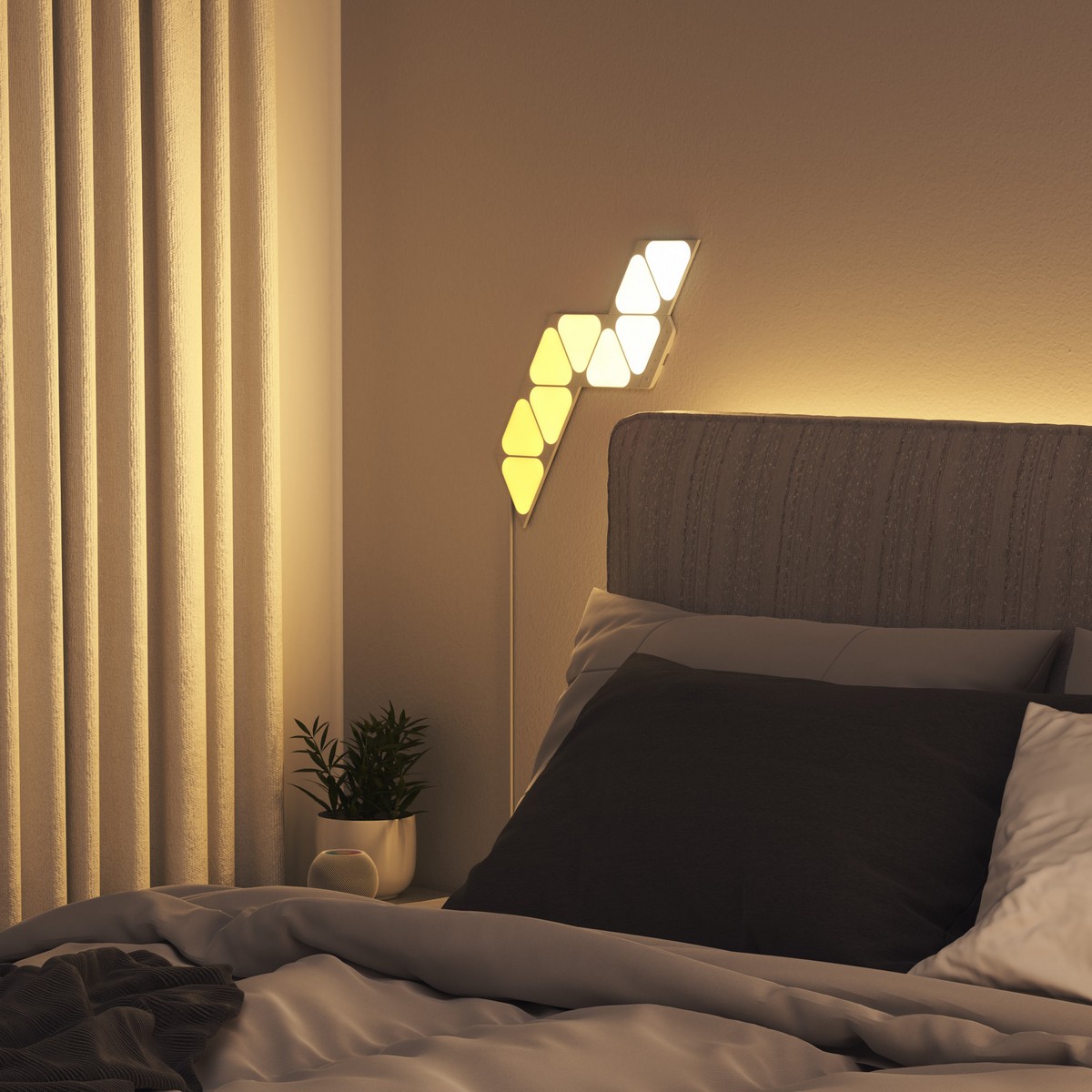Painéis Luz Nanoleaf Shapes Mini Triangles Starter Kit (9 Uni.) 7