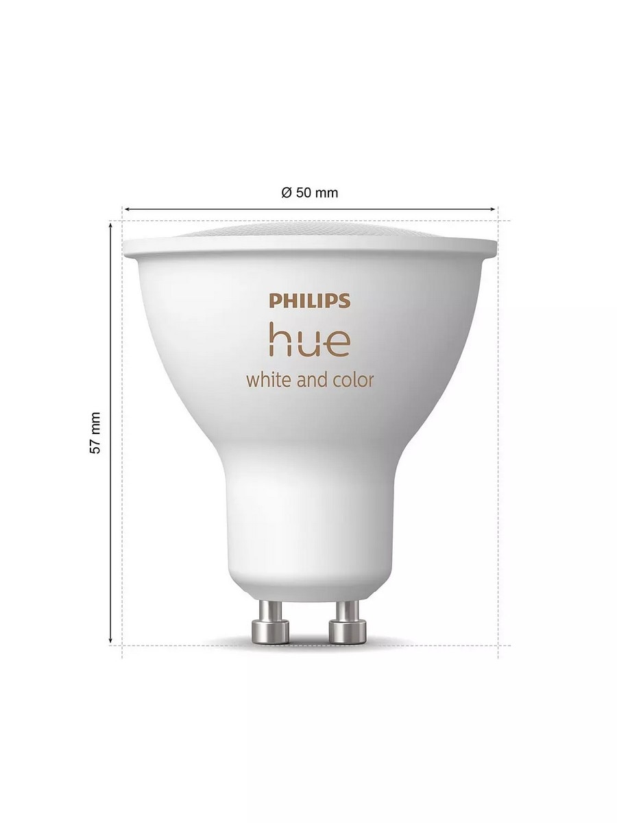 Starter Kit Philips HueWCA 4.3W GU10 sw EUR - Set de 3 6
