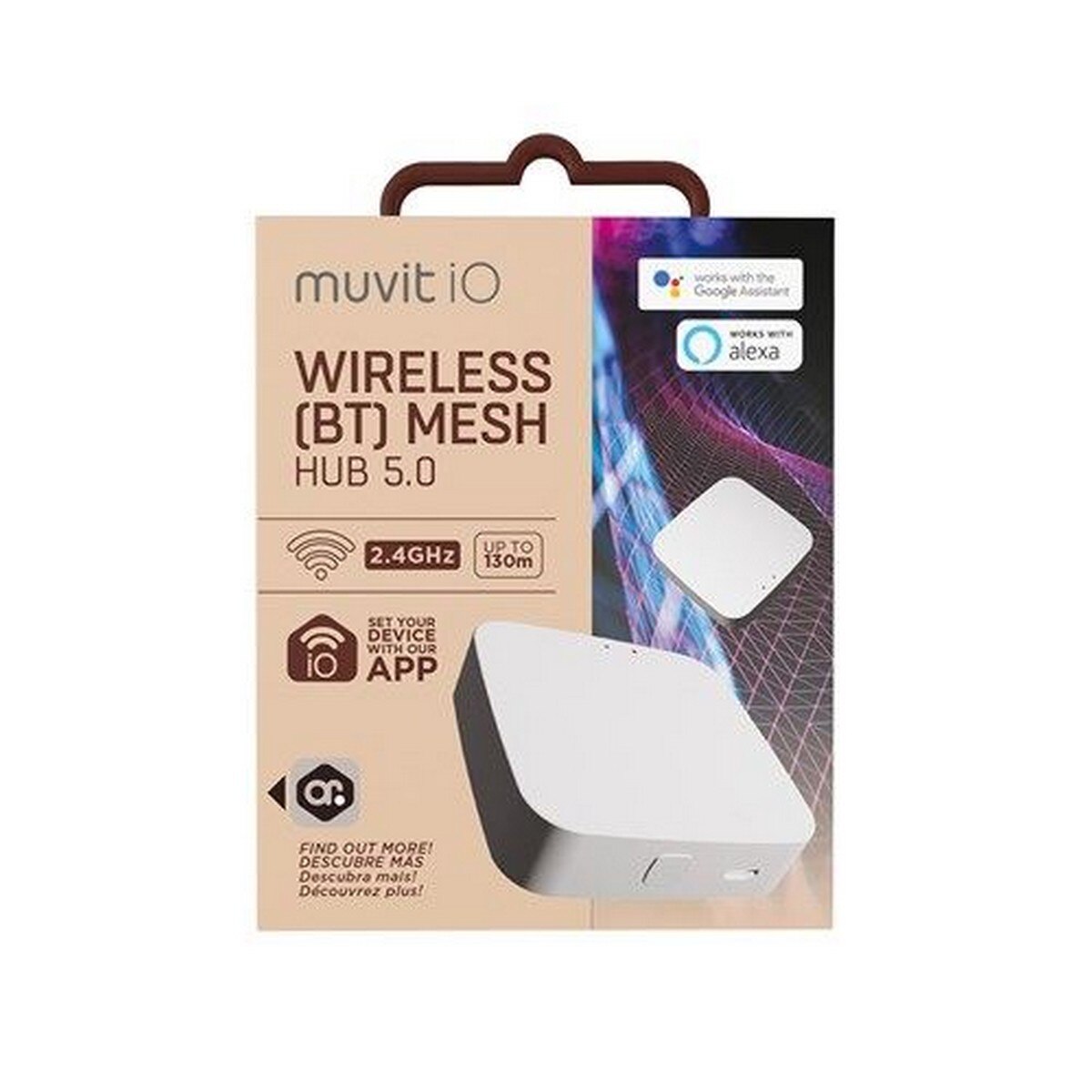 Wireless Mesh Hub Muvit 5V/1A com Carregamento MicroUSB 3
