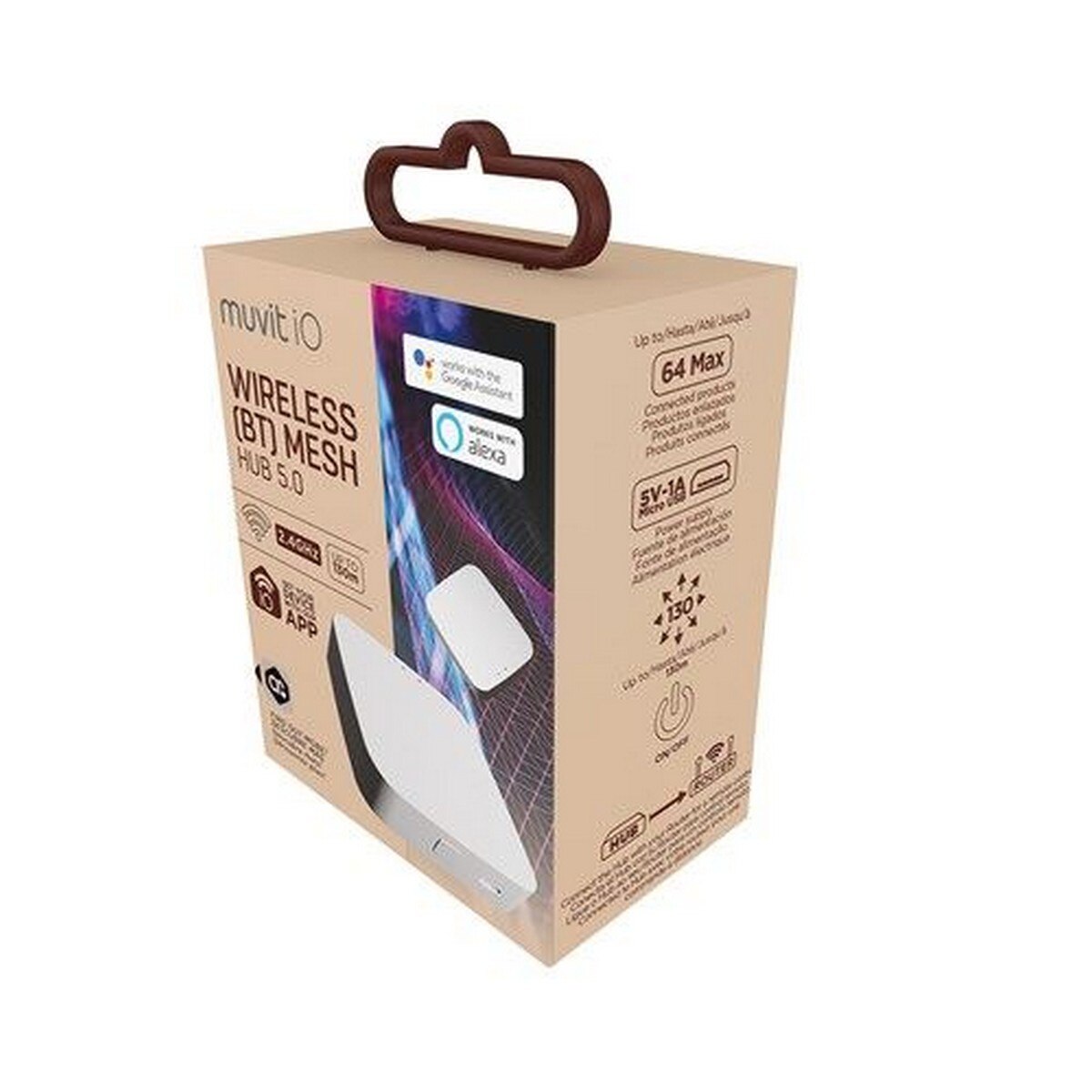 Wireless Mesh Hub Muvit 5V/1A com Carregamento MicroUSB 4