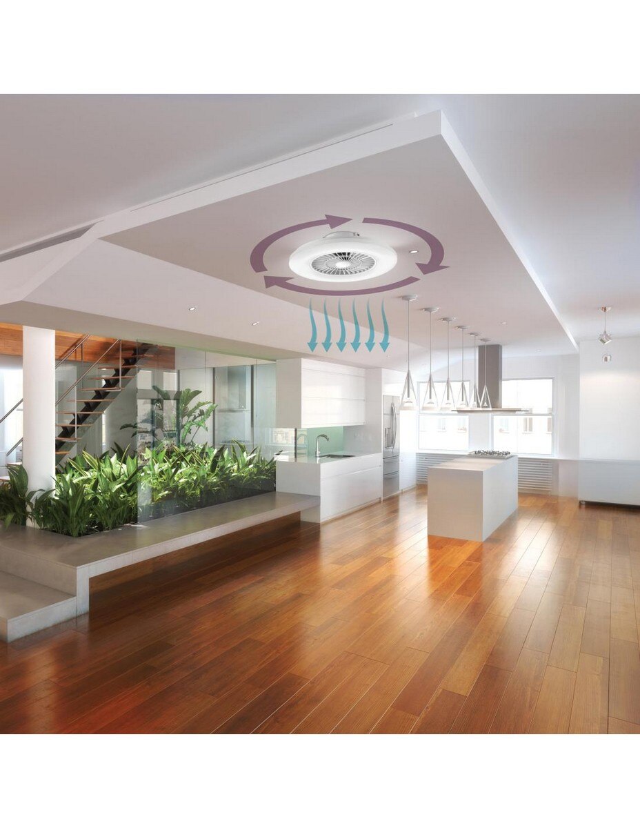 Lâmpada para Teto com Ventilador Muvit WIFI - Branco 4