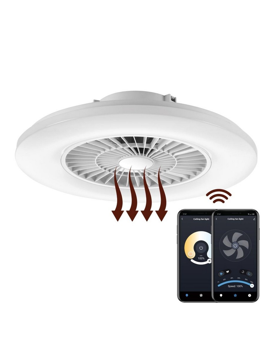Lâmpada para Teto com Ventilador Muvit WIFI - Branco 5