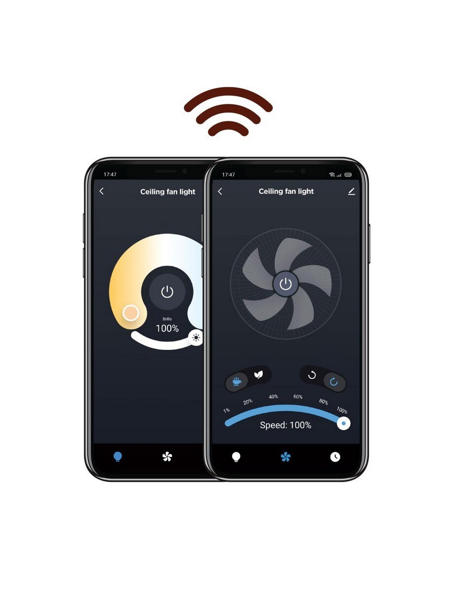 Lâmpada para Teto com Ventilador Muvit WIFI - Branco 9