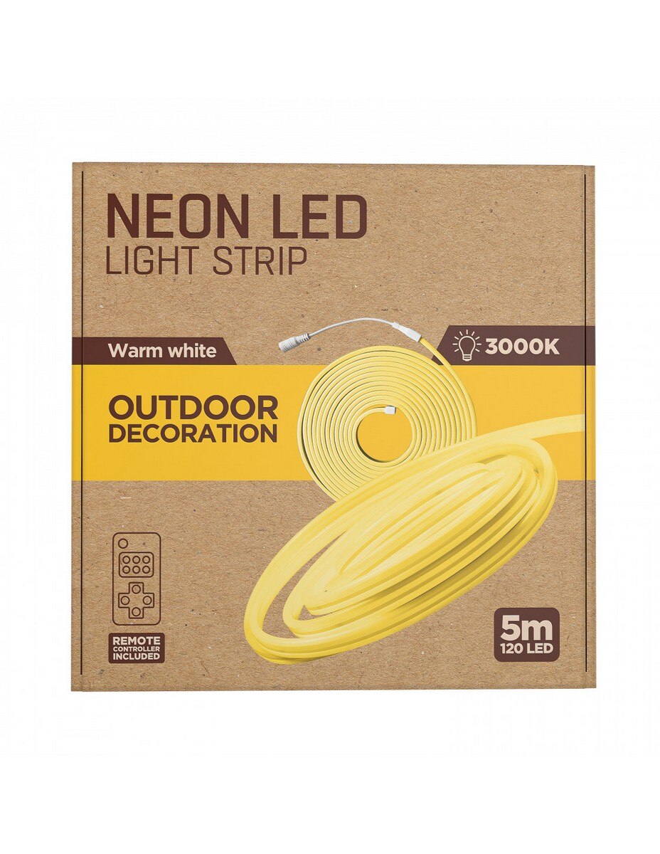 Fita LED Muvit NEON IP65 Branco Quente (3000W) 5m 5