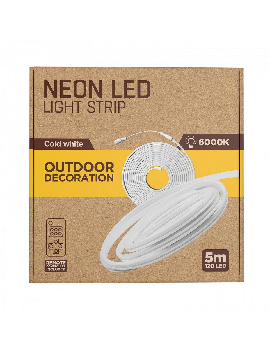 Fita LED NEON Muvit IP65 Branco Frio (6000W) 5m 5
