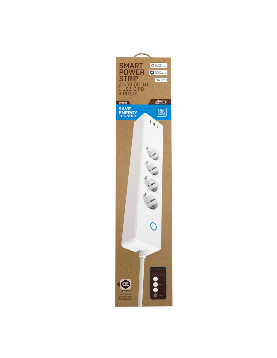 Bloco de 4 tomadas WIFI Muvit (Compatível Muvit IO Home App) 3