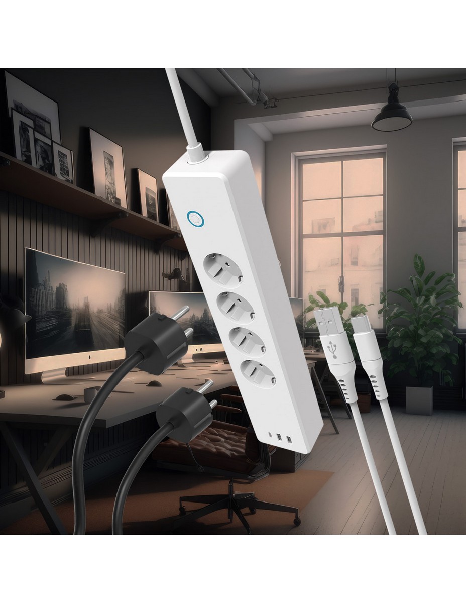 Bloco de 4 tomadas WIFI Muvit (Compatível Muvit IO Home App) 5
