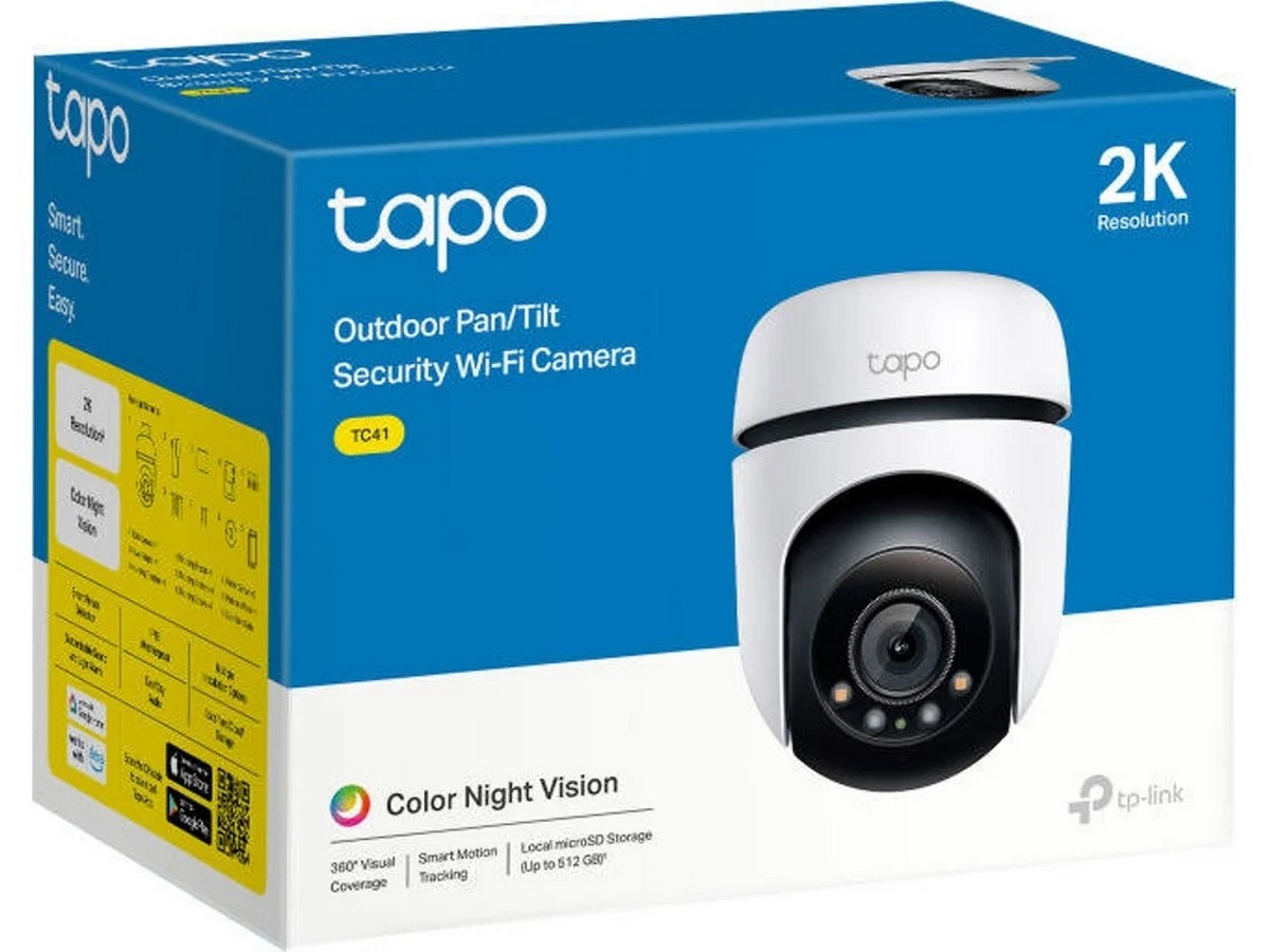 Câmara de Exterior Tapo Wifi TP-LINK Tc41 Movimento Horizontal e Vertical 2