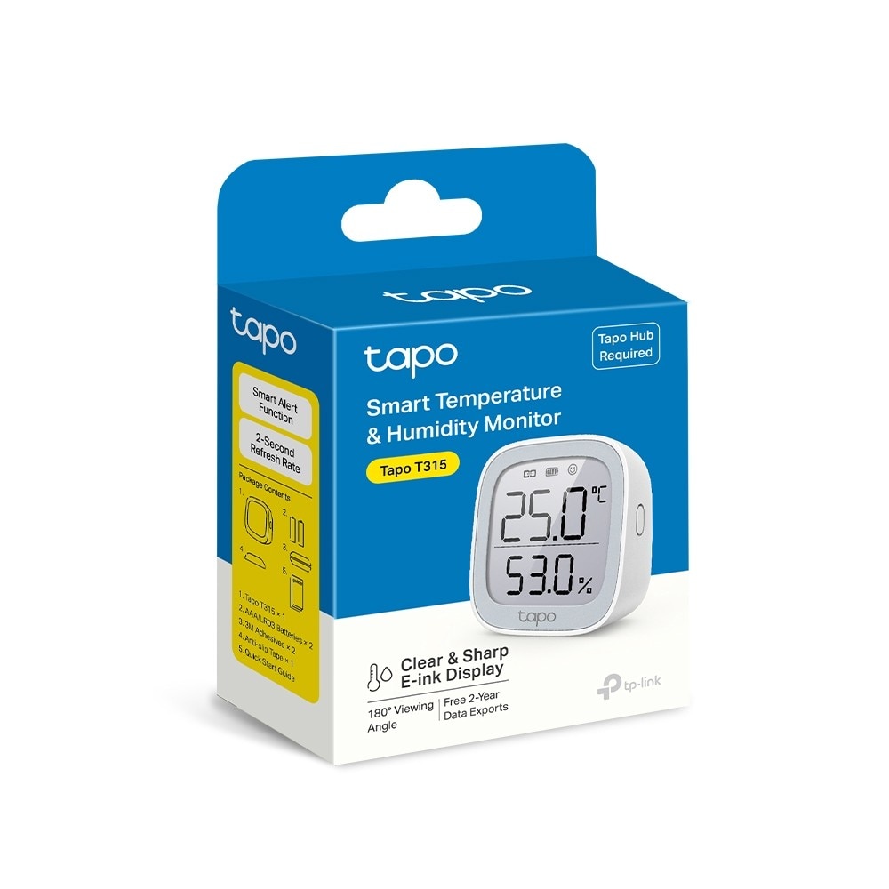 Sensor Inteligente Tapo T315 de Temperatura e Humidade Branco-2