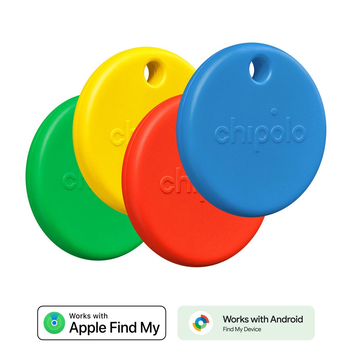 Sensor de Proximidade Chipolo POP - 4 Unidades - Vermelho, Azul, Amarelo e Verde 2