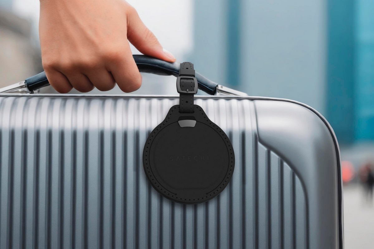 Etiqueta de Bagagem com Localizador Satechi FindAll Luggage Tag - Preto Preto-4