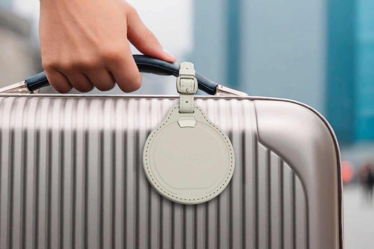 Etiqueta de Bagagem com Localizador Satechi FindAll Luggage Tag - Sand Sand-4