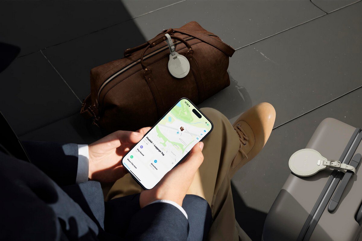 Etiqueta de Bagagem com Localizador Satechi FindAll Luggage Tag - Sand Sand-5