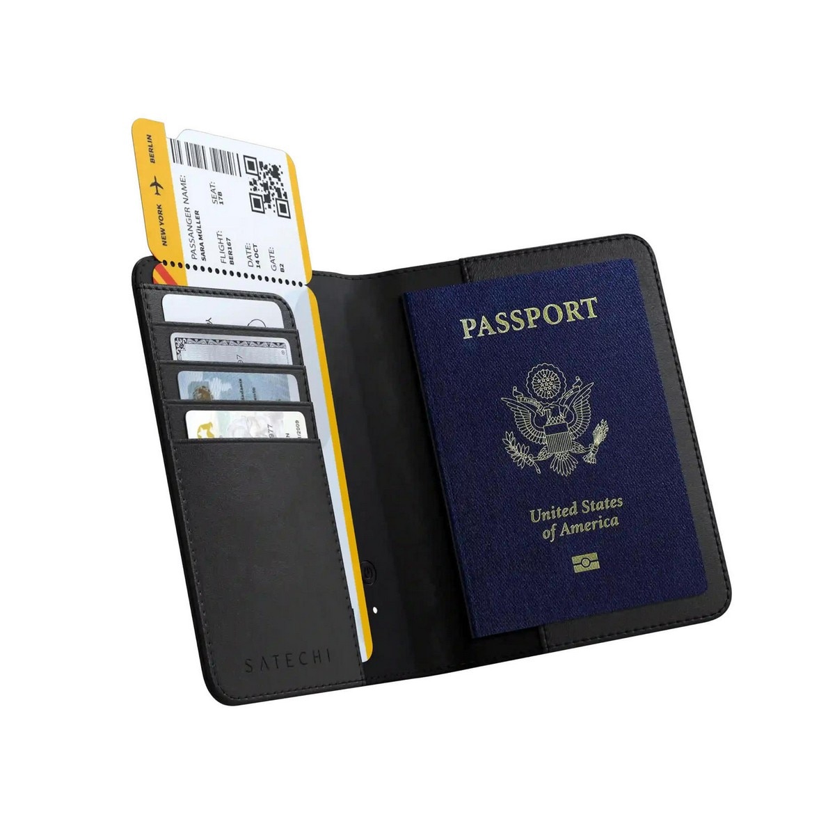 Imagem 0 de Carteira para Passaporte com Localizador Satechi FindAll Passport Cover