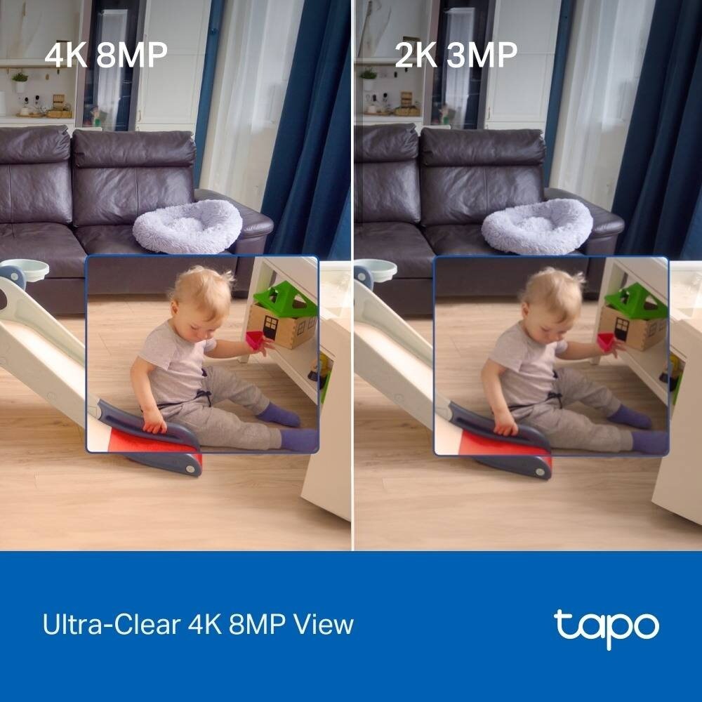 Câmara de Vigilância Tapo C260, Resolução 4K, 360º, Reconhecimento Facial, Deteção IA, Visão Noturna, Alarme Sonoro e Luminoso 4