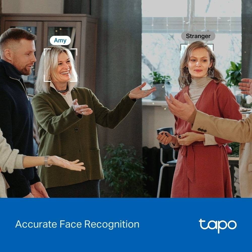 Câmara de Vigilância Tapo C260, Resolução 4K, 360º, Reconhecimento Facial, Deteção IA, Visão Noturna, Alarme Sonoro e Luminoso 5