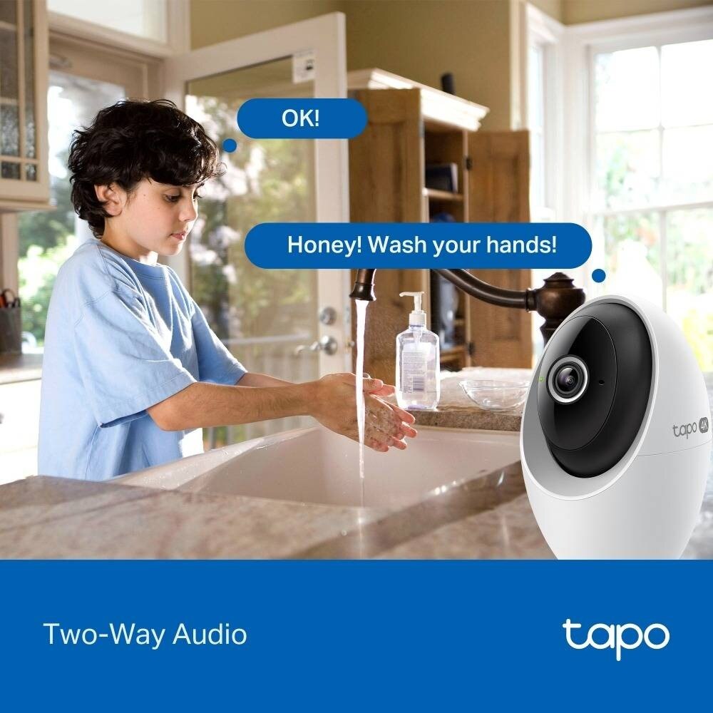 Câmara de Vigilância Tapo C260, Resolução 4K, 360º, Reconhecimento Facial, Deteção IA, Visão Noturna, Alarme Sonoro e Luminoso 7