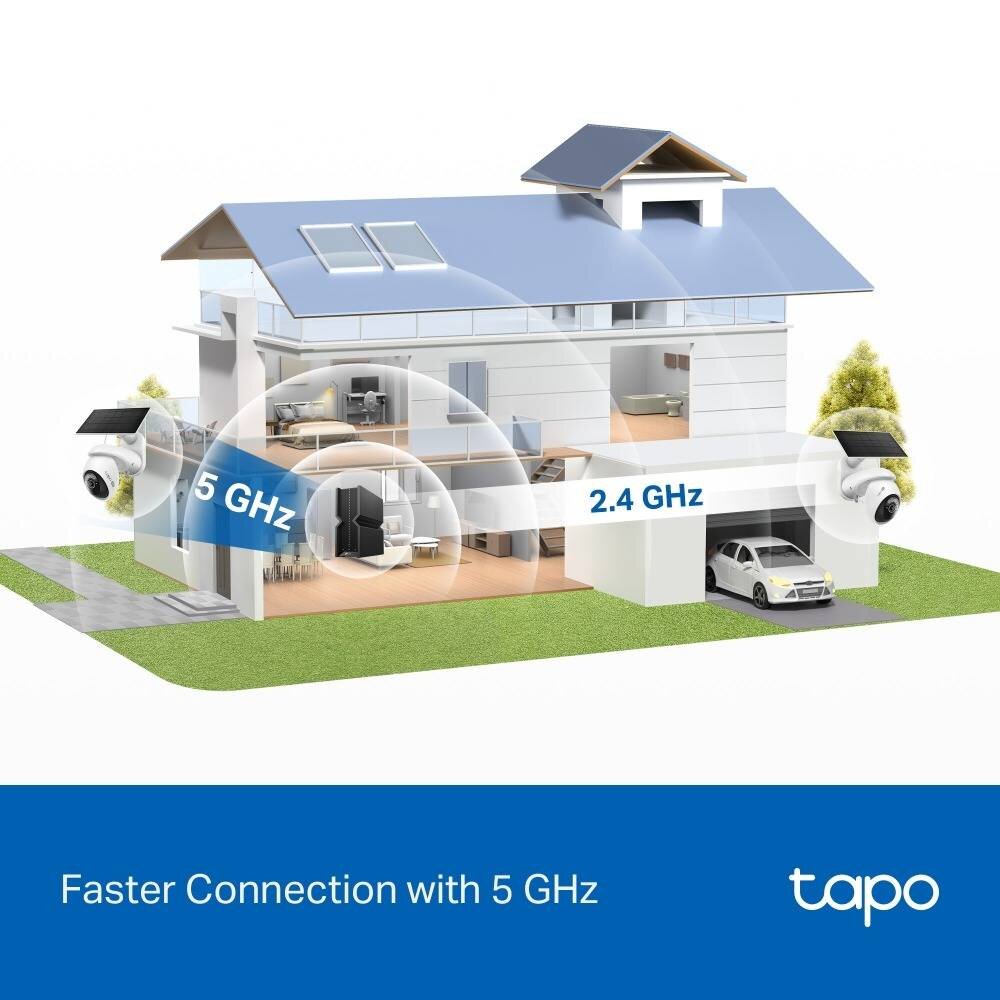 Câmara de Segurança TP-Link Tapo TC92 KIT 4K 8MP Pan/Tilt Outdoor IP65 Security Wi-Fi com Bateria + Painel Solar Tapo A201 5