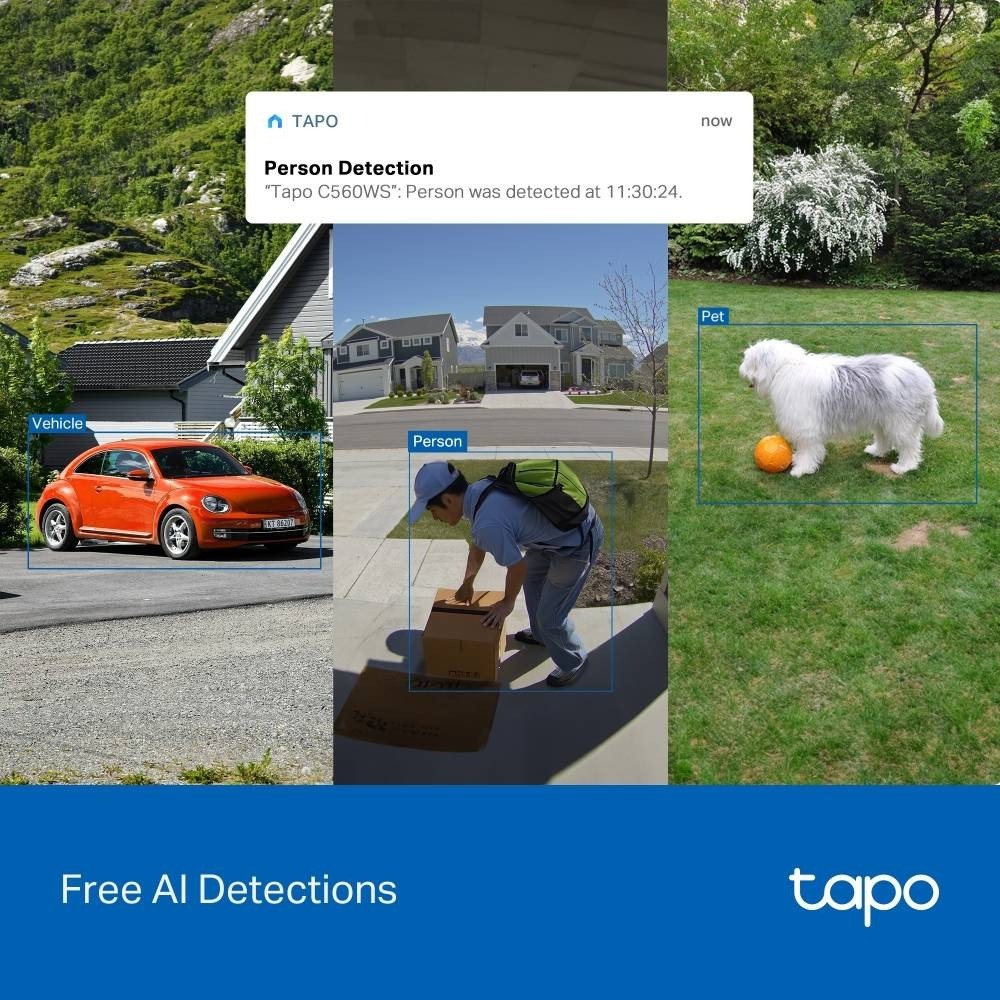 Câmara de Segurança TP-Link Tapo TC46 4K Outdoor IP66 Pan/Tilt Security Wi-Fi 6