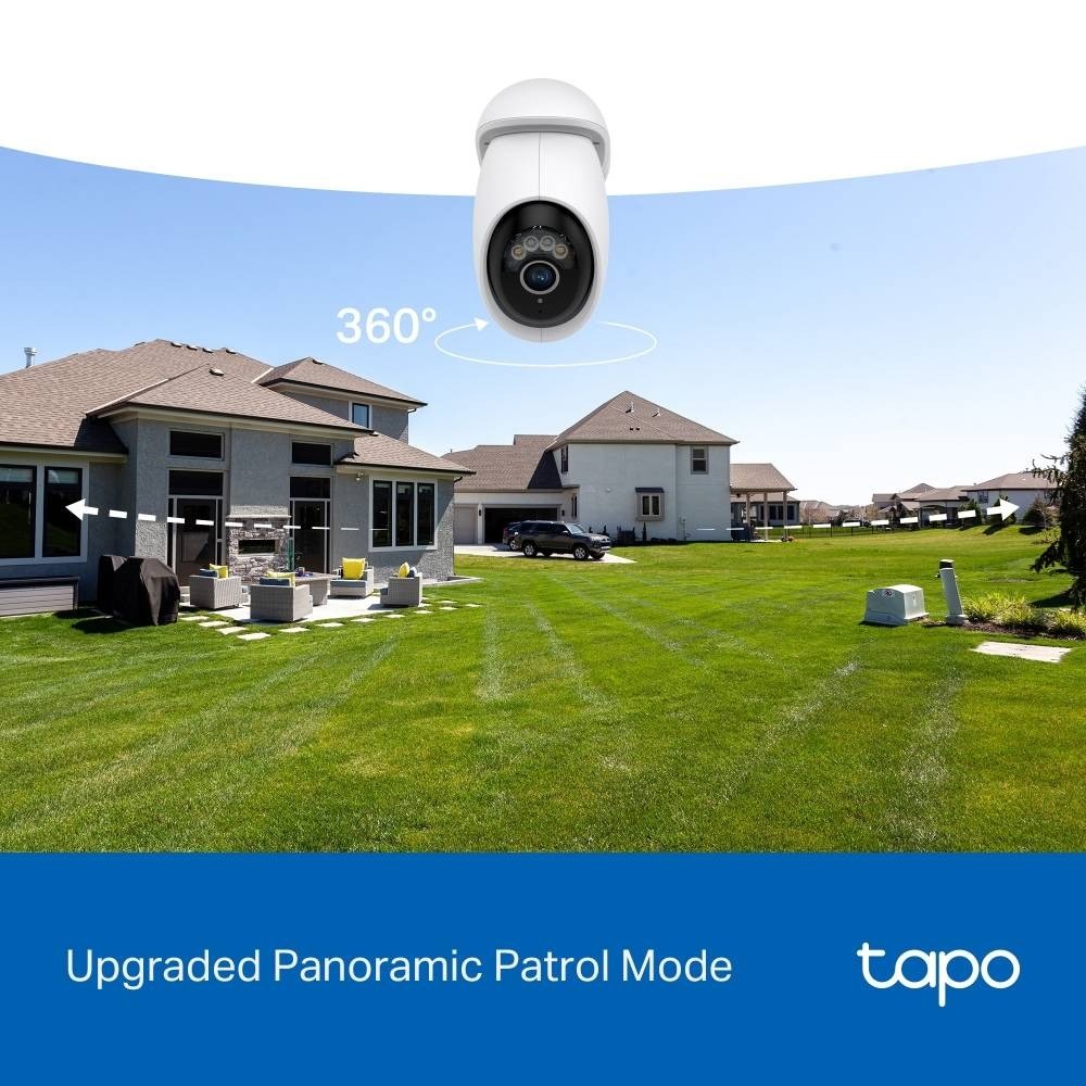 Câmara de Segurança TP-Link Tapo TC46 4K Outdoor IP66 Pan/Tilt Security Wi-Fi 8