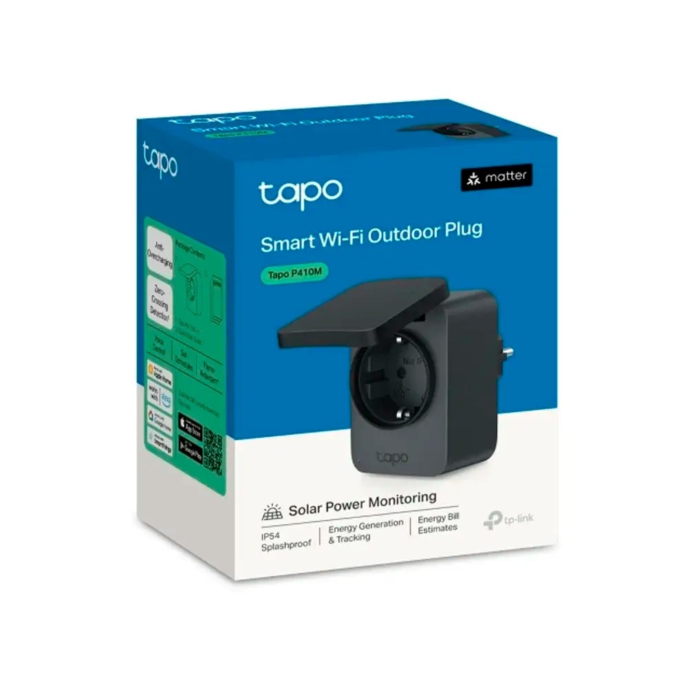 Tomada Inteligente TP-Link Tapo P410M Smart Wi-Fi Outdoor 6