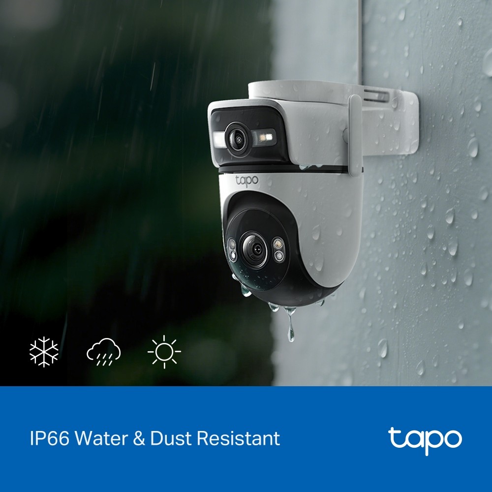 Câmara de Segurança Tapo C545D 2K & 2K Exterior com Lente Dupla e Função Panorâmica e Inclinação Branco-7