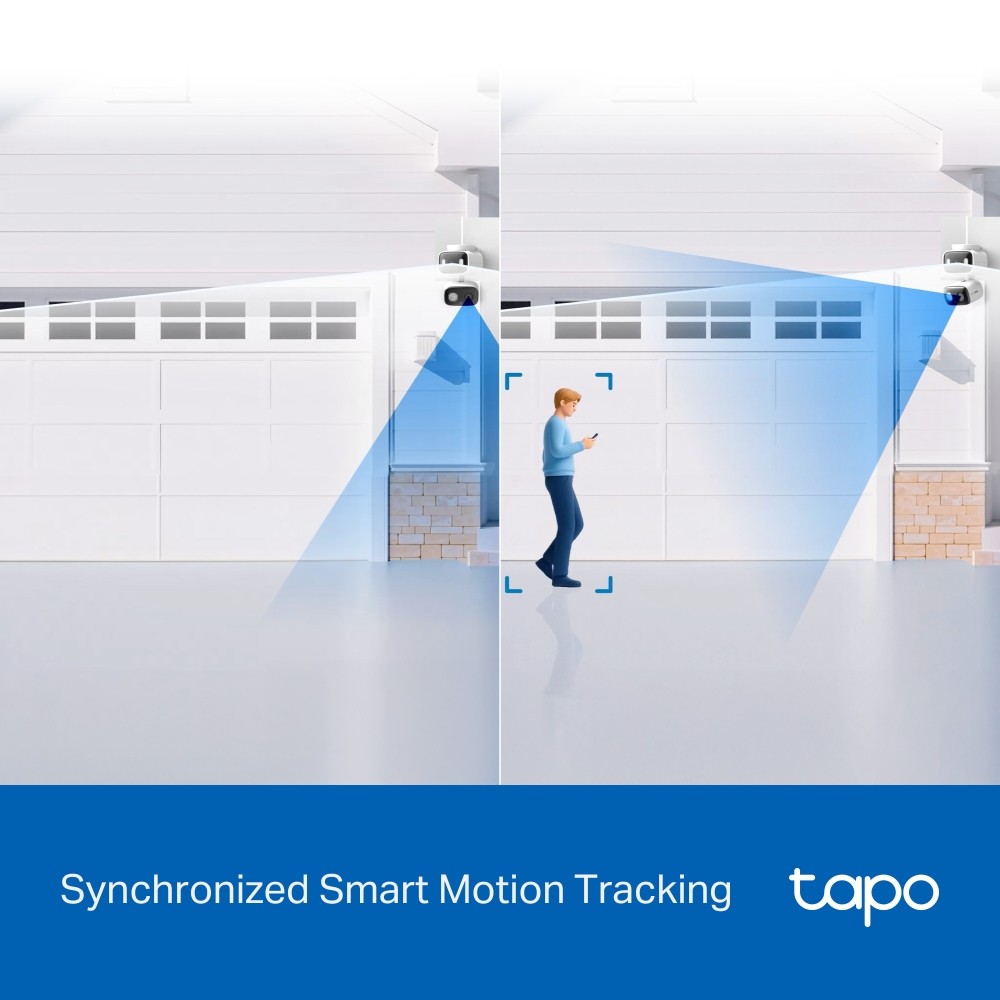 Câmara de Vigilância Tapo C246D 2K & 2K, 360º com Dupla Lente para Interior e Exterior Branco-5
