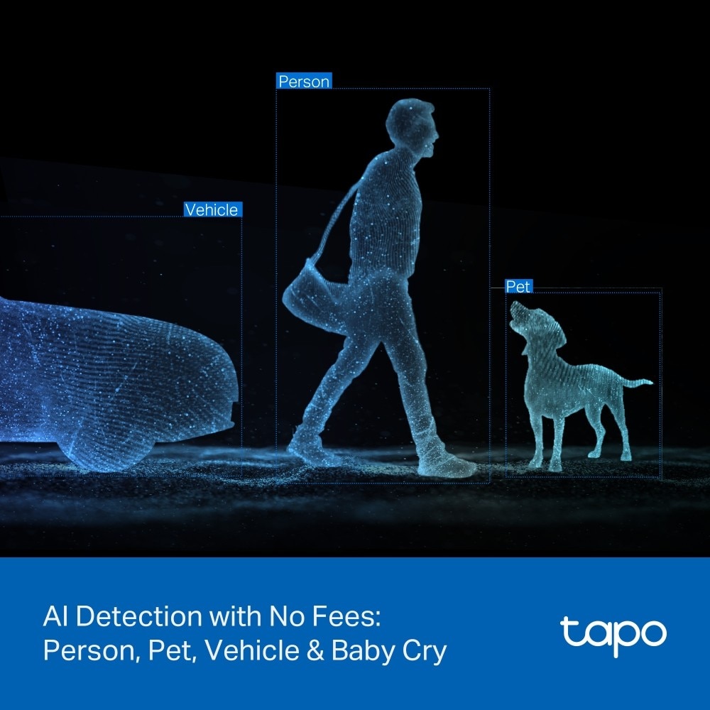 Câmara de Vigilância Tapo C246D 2K & 2K, 360º com Dupla Lente para Interior e Exterior Branco-9
