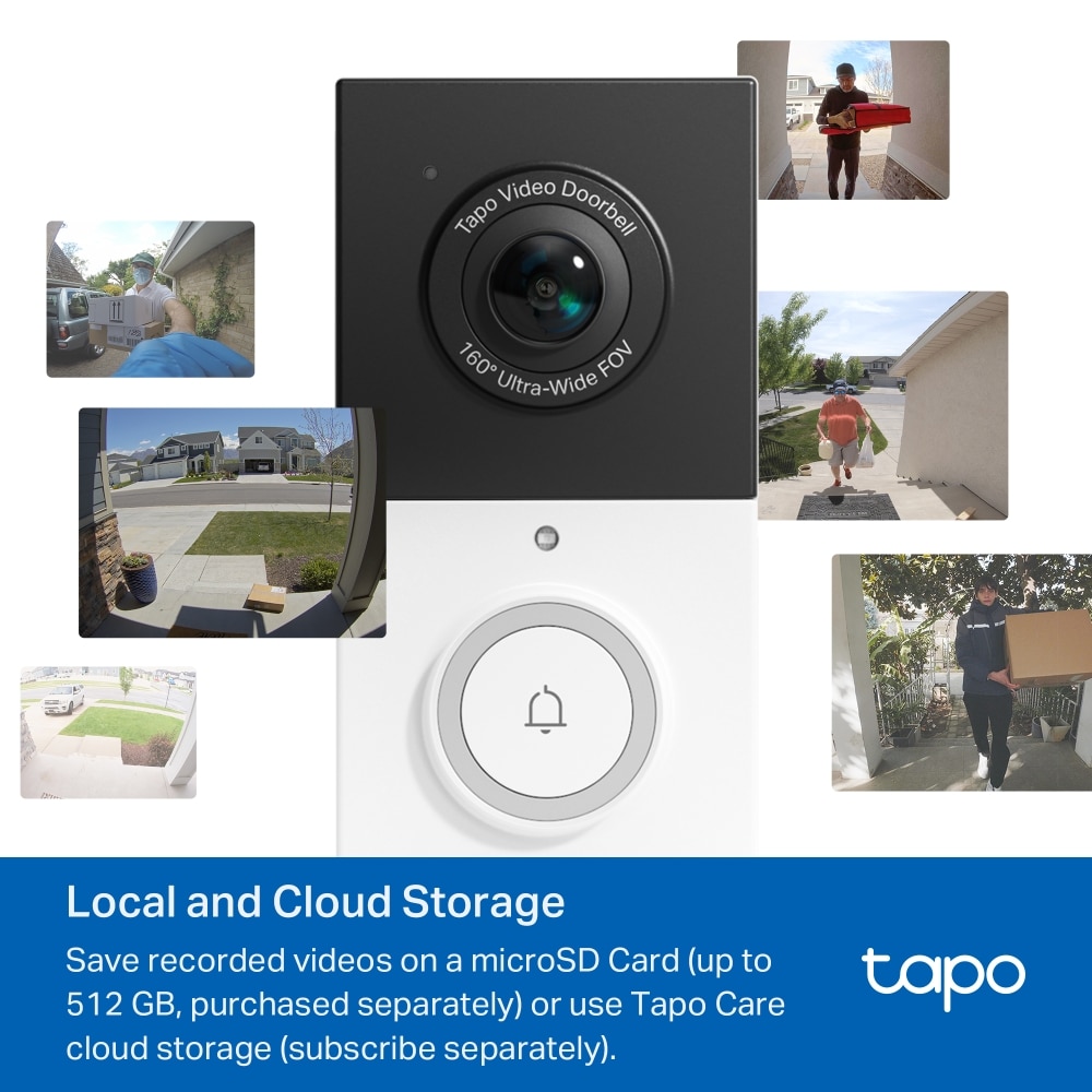 Vídeo Porteiro Inteligente com Bateria TP-Link Tapo TD21 2K IP65 6