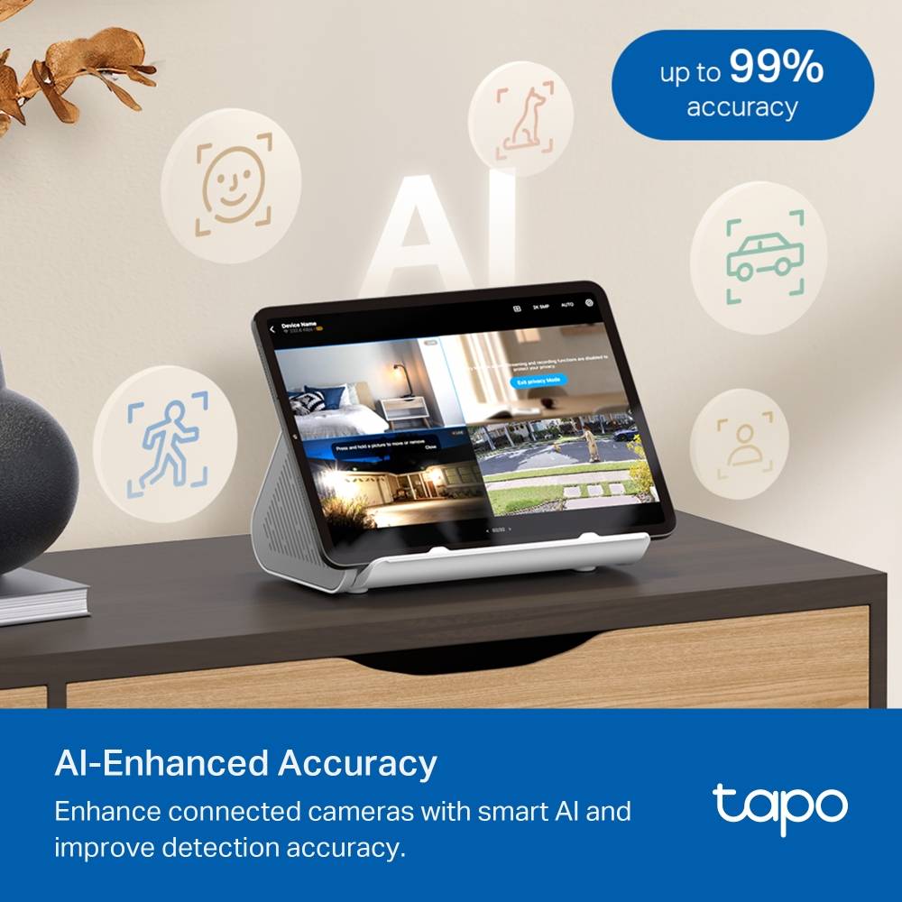 Base All-in-One TP-Link Tapo H500 Smart HomeBase Branco-4