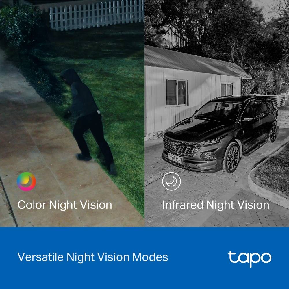 Câmara de Segurança TP-Link Tapo C645D KIT Dual Lens 2K 3MP Pan/Tilt Outdoor IP65 Security Wi-Fi com Bateria + Painel Solar Tapo A20 10