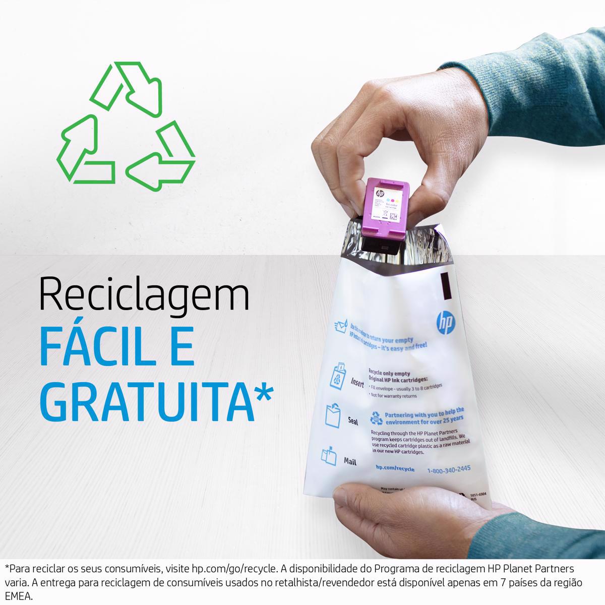 Tinteiro HP Original CC643EE 300 Tricolor 10