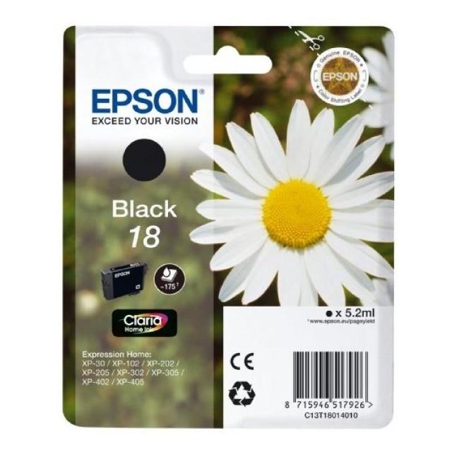 Tinteiro Epson Série 18 - Preto Preto-1